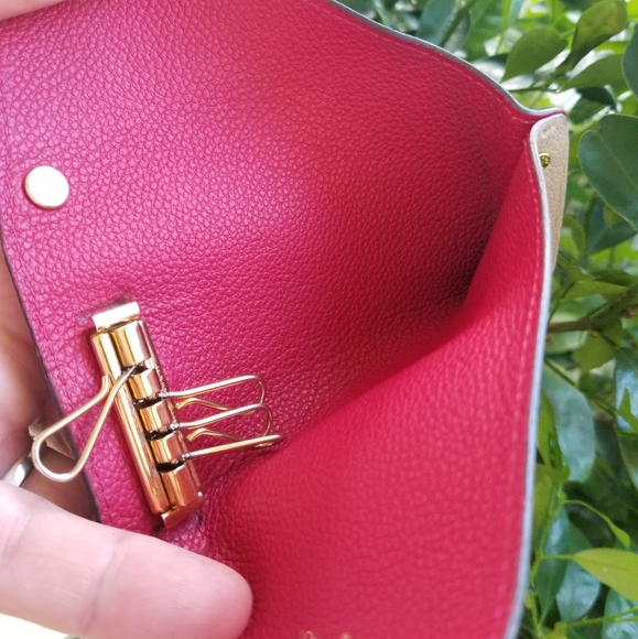 LOUIS  VUITTON  Clemence Leather 4 Ring K… - Picture 1 of 15